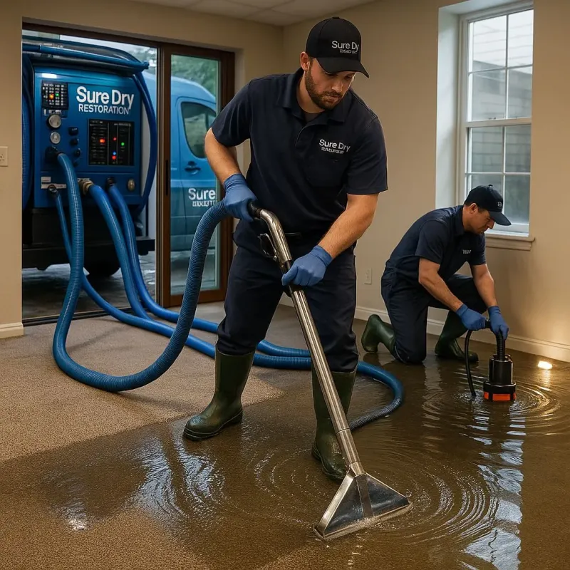 Water Extraction and Removal process in Carter Lake, IA